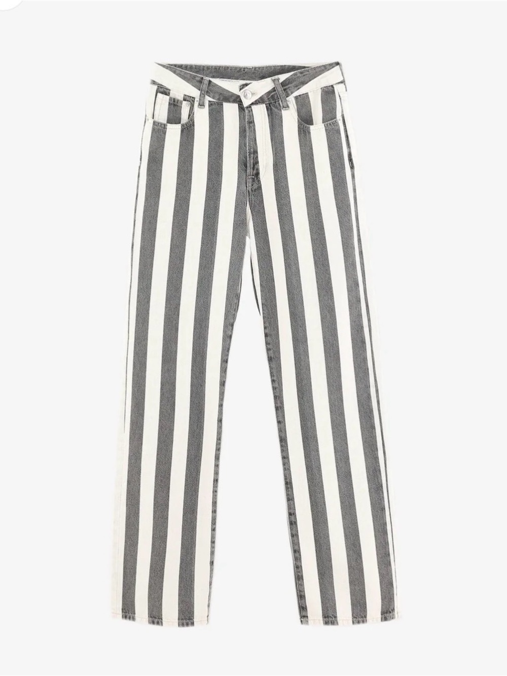 Bellerose Pony Stripe Jeans - NWT grey and white vertical stripe